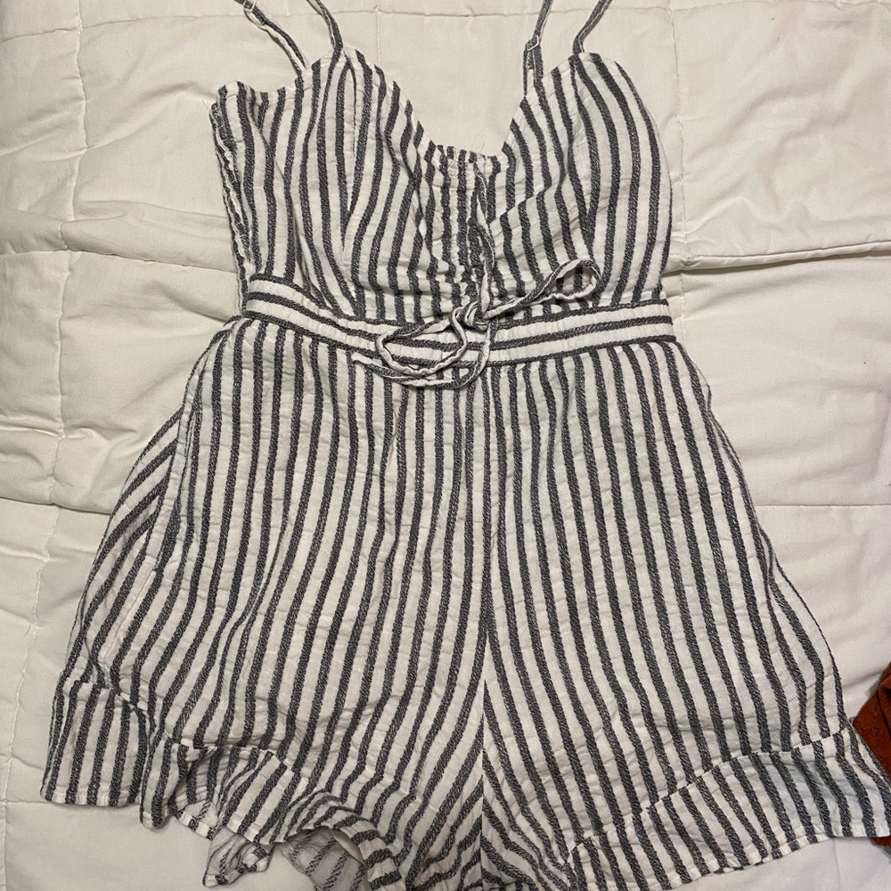 striped romper